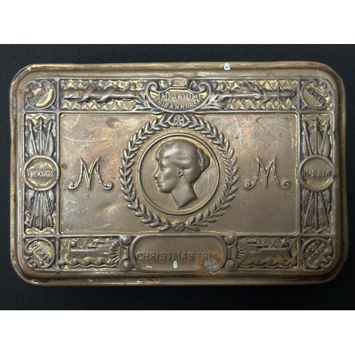 2099 - WW1 British Princess Mary's Gift Tin Christmas 1914. No contents.