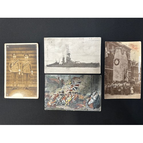 2100 - WW1 British Postcard Photograph collection plus four silk postcards. None have inscriptions to the r... 