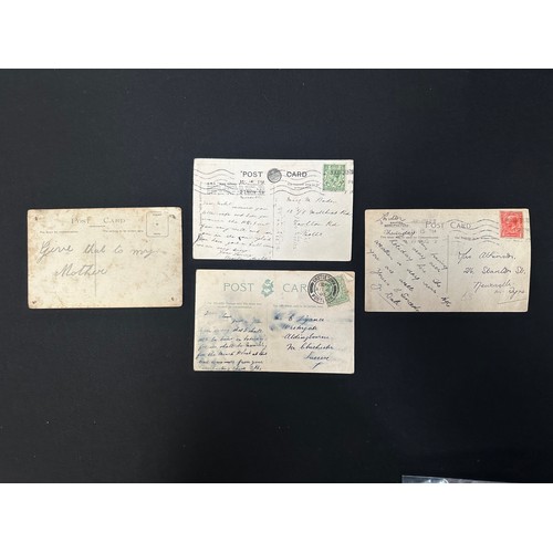 2100 - WW1 British Postcard Photograph collection plus four silk postcards. None have inscriptions to the r... 