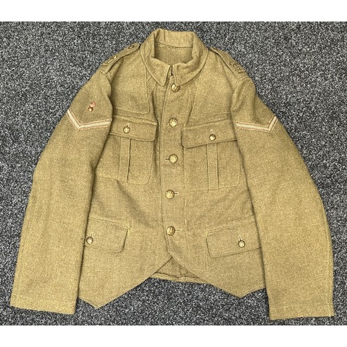 2104 - WW1 British 4th Tyneside Scottish Other Ranks Doublet Jacket with Lance Corporals Rank insignia with... 