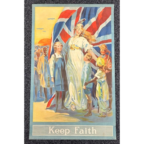 2112 - WW1 British Patriotic Poster Collection comprising of five full colour posters promoting the Empire.... 