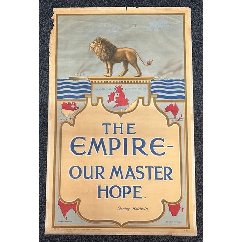 2112 - WW1 British Patriotic Poster Collection comprising of five full colour posters promoting the Empire.... 