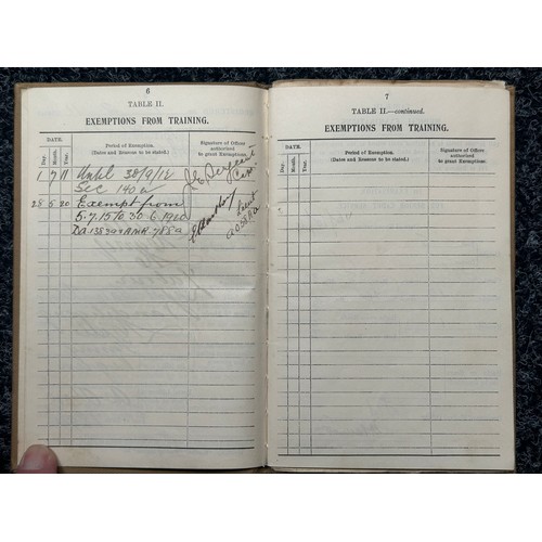 2115 - WW1 Australian Record of Service book for 160 Colour Sgt Harry Mills, 58th Infantry Battlion.