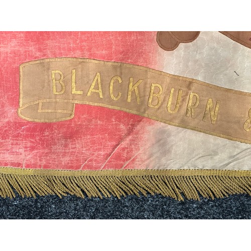 2116 - Rare surviving WW1 British Old Contemptibles Association Standard for the Blackburn and District Bra... 