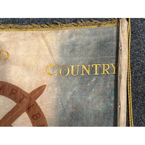 2116 - Rare surviving WW1 British Old Contemptibles Association Standard for the Blackburn and District Bra... 