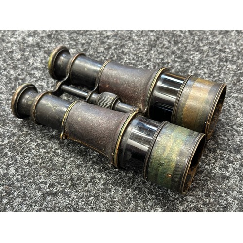 2118 - WW1 British MKIV Special Binoculars, French made maker marked 