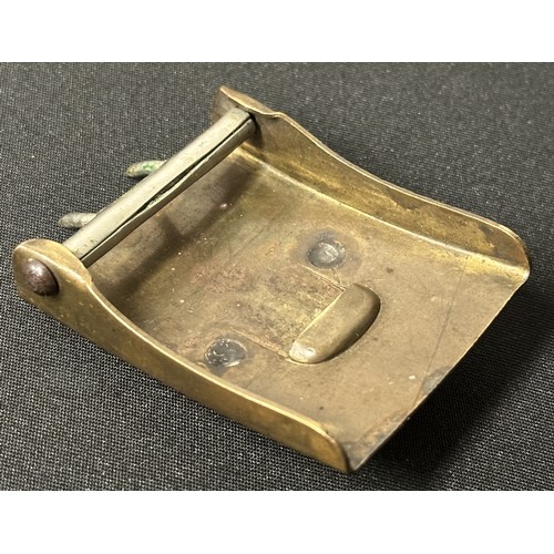 2131 - Weimar Era Reichmarine Belt and Koppelschloss Buckle. Two part construction brass buckle. Unmarked. ... 