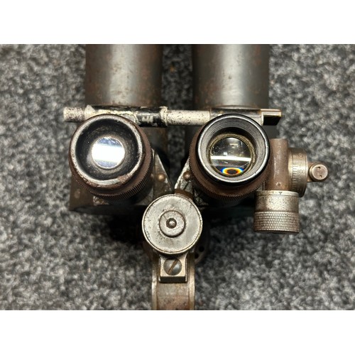 2134 - WW2 Third Reich S.F.14. ZGi Rabbit Ear Scherenfernrohr Binoculars. Maker marked 