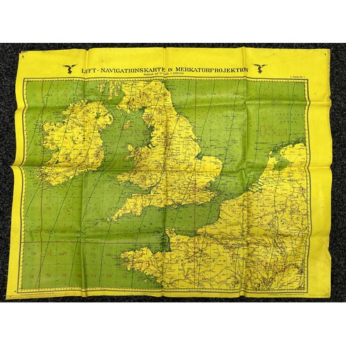 2139 - WW2 Third Reich Luftwaffe Navigationskarte L-Karte Nr.1 map of England and Germany. Size 735mm x 579... 