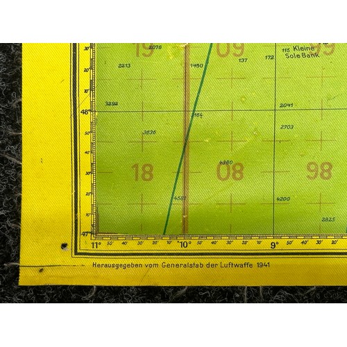 2139 - WW2 Third Reich Luftwaffe Navigationskarte L-Karte Nr.1 map of England and Germany. Size 735mm x 579... 