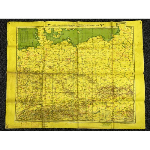 2139 - WW2 Third Reich Luftwaffe Navigationskarte L-Karte Nr.1 map of England and Germany. Size 735mm x 579... 