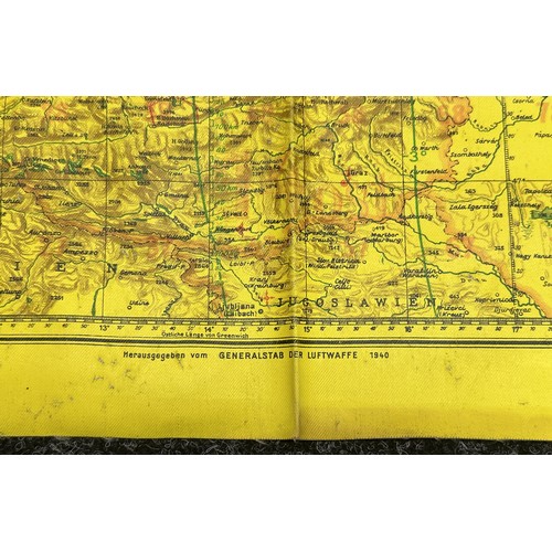 2139 - WW2 Third Reich Luftwaffe Navigationskarte L-Karte Nr.1 map of England and Germany. Size 735mm x 579... 