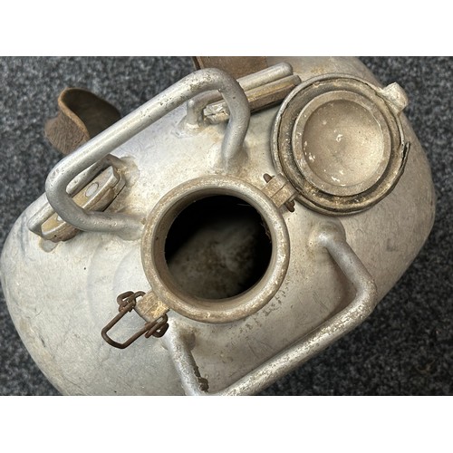 2140 - WW2 Third Reich Luftwaffe 18 Litre Trinkwasser Back Pack Water Cannister. Alloy construction maker m... 