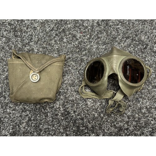 2145 - WW2 Third Reich KM Goggles. Maker marked 