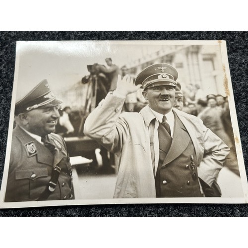 2154 - WW2 British Archive Hitler Glossy Print Photos. Five in total. The four larger prints are apparox. 2... 