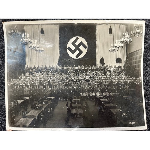 2155 - WW2 Third Reich large SA orchestra photograph size 285mm x 22mm.