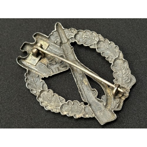 2167 - WW2 Third Reich Heer Infanterie Sturmabzeichen in Silber - Infantry Assault Badge in Silver. Hollow ... 