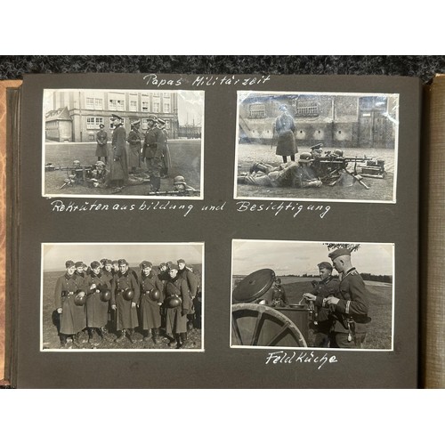 2171 - WW2 Third Reich Photo album with Heer Infantry Regt 116, plus some Heer Panzer content. The album wa... 