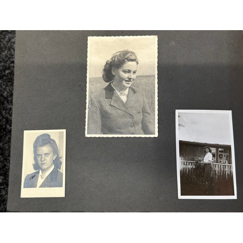 2172 - WW2 Third Reich BDM / RAD Photo album of a BDM girl and her friends. 1936 to 1944. Photos have capti... 