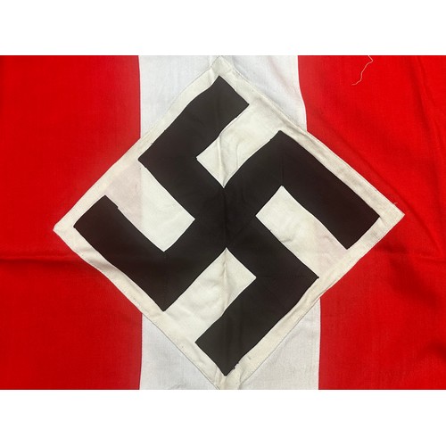 2178 - WW2 Third Reich HJ Trumpet and HJ Trumpet Banner. The trumpet is maker marked for 