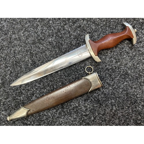 2189 - WW2 Third Reich SA Dienstdolch 1933 Pattern Dagger with double edged blade with 