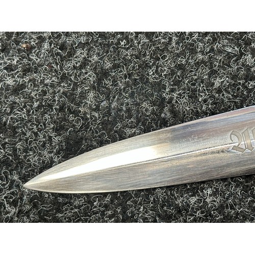 2189 - WW2 Third Reich SA Dienstdolch 1933 Pattern Dagger with double edged blade with 