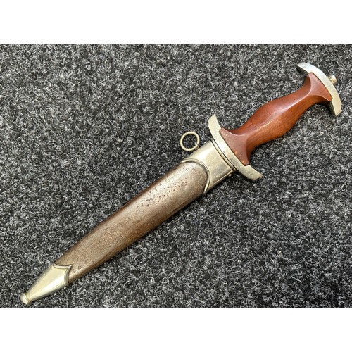 2189 - WW2 Third Reich SA Dienstdolch 1933 Pattern Dagger with double edged blade with 