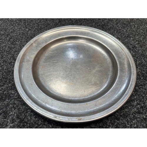 2191 - WW2 Third Reich Heer Offizierheim Bergen Stainless Steel Alloy Serving Plate. 295mm in diameter. Mak... 