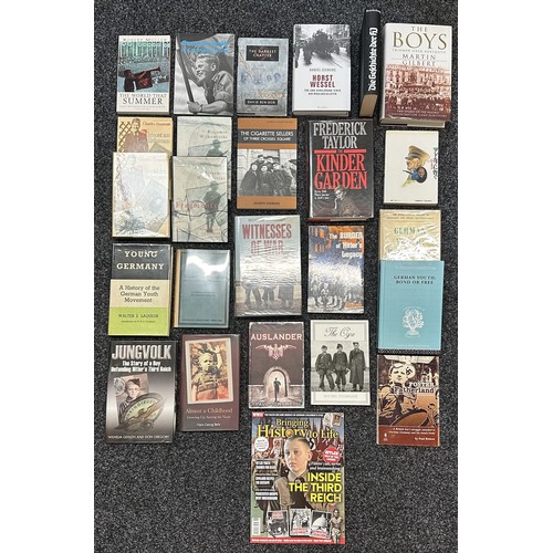 2193 - Hitler Youth interest books, DVD's and VHS Videos and one T Shirt.