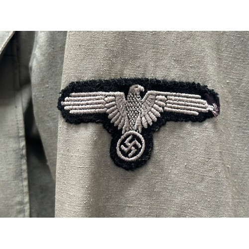 2194 - WW2 Rare Historically Significant Third Reich SS Totenkopfverbande privately custom tailored summer ... 