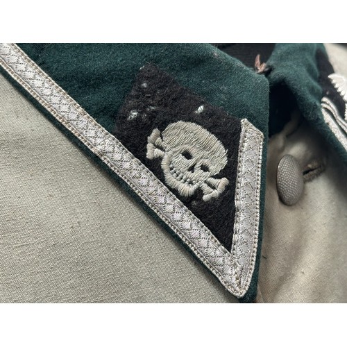 2194 - WW2 Rare Historically Significant Third Reich SS Totenkopfverbande privately custom tailored summer ... 