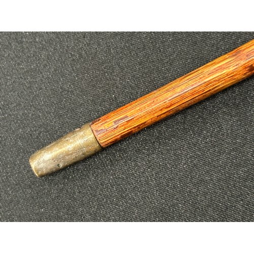 2207 - WW2 British 25 Prd Shell Case dated 1943, Bamboo Swagger Stick with white metal top Royal Fusiliers ... 