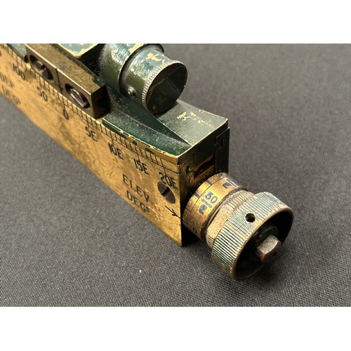 2210 - WW2 British Clinometer Sight (Mark IV) OS330 GA maker marked and dated 