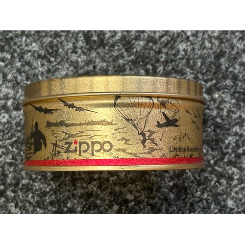 2260 - D-Day 50th Anniversary Comemmorative Zippo Cigarette Lighter complete is original presentation tin.