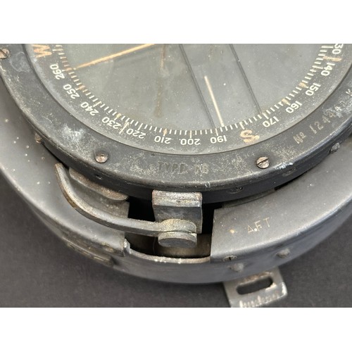 2265 - WW2 British RAF Type P8 Aircraft Compass as used in Spitfires, etc. Serial number 124445K. Complete ... 