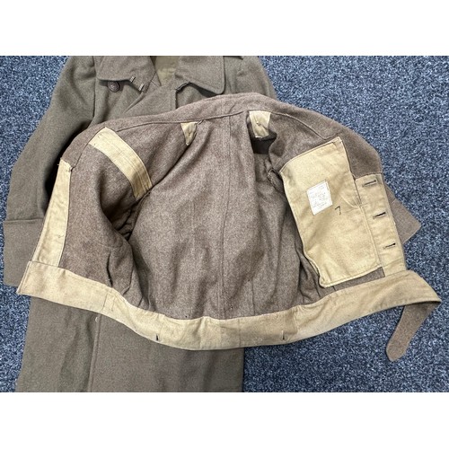 2266 - WW2 British North Staffordshire Officers Battledress Blouse complete with all originally sewn insign... 