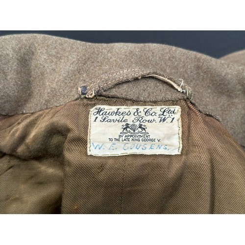 2266 - WW2 British North Staffordshire Officers Battledress Blouse complete with all originally sewn insign... 