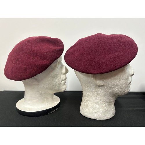 2278 - WW2 British Parachute Regt Red Beret size 6 7/8 ths maker marked 