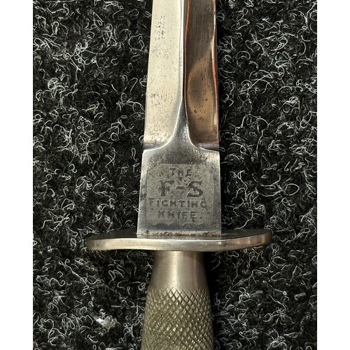 2283 - WW2 British 1st Pattern Fairbairn-Sykes Commando knife with provenance to Pte David Davis ex No 12 a... 