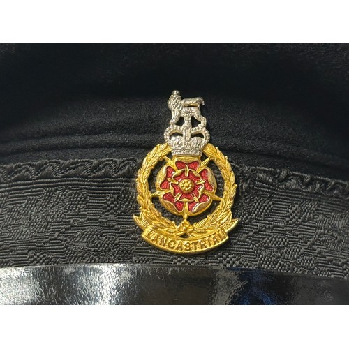 2288 - Postwar British Lancastrian Brigade Field Grade Officers Full Dress Cap. Sweatband marked 