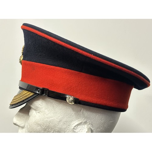 2291 - British Post War Grenadier Guards NCO's Cheese Cutter Cap with ERII Brass Flaming Grenade Cap Badge.... 