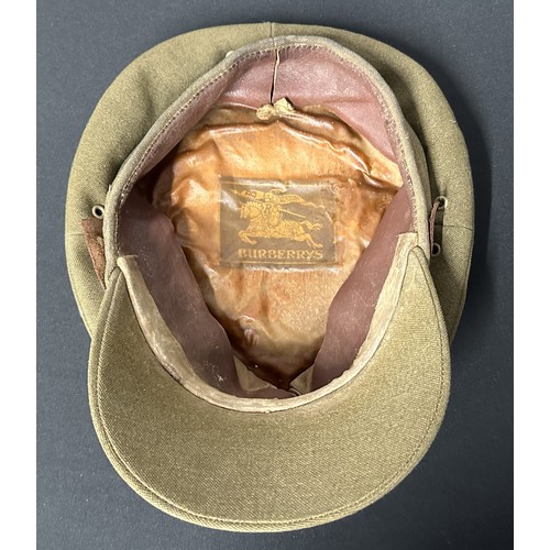 2292 - Post War British RASC Officers Service Dress Cap fitted with a dress uniform enamelled King Crown ca... 