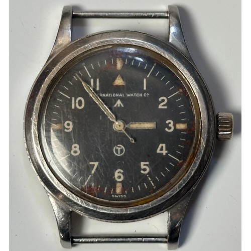 2298 - British RAF Pilots/ Navigators 6B/346 Wristwatch by International Watch Co with black dial with Arab... 