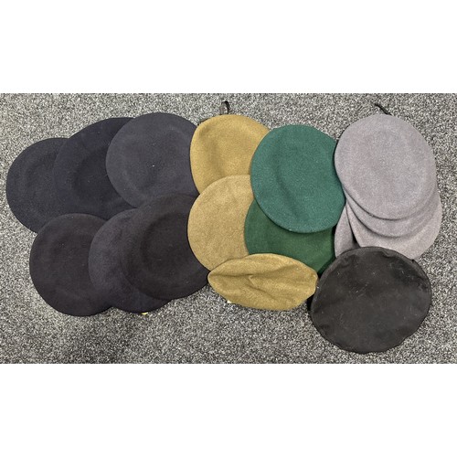 2301 - Collection of British Berets and Caps to include: Two Army Officers Service Dress Caps, one RAF SD C... 