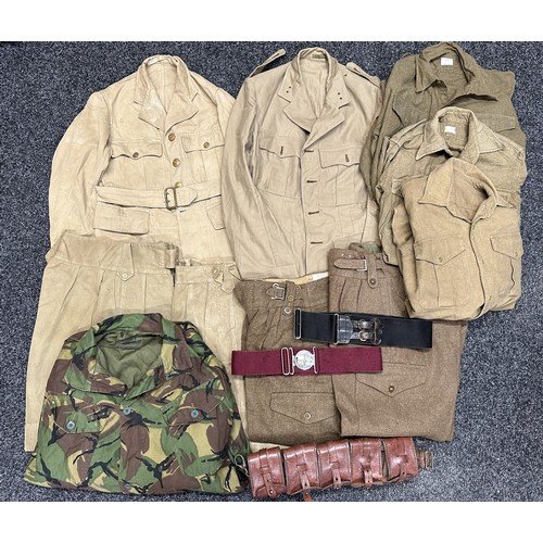 2302 - Mixed Militaria to include: Two pairs 1949 pattern Battledress Trousers both size 6 dated 1954: Thre... 