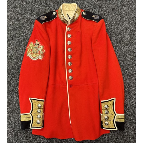 2304 - Grenadier Guards Staff Warrant Officer Class I & II Full Dress Tunic. Maker marked 