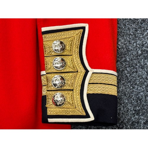 2304 - Grenadier Guards Staff Warrant Officer Class I & II Full Dress Tunic. Maker marked 