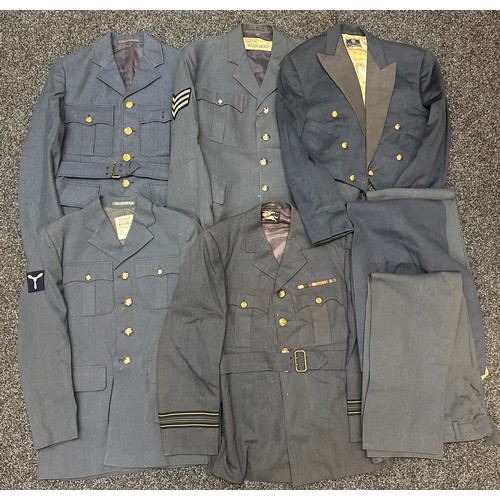 2315 - Post War RAF Uniforms to include RAF Officers Mess Dress Jacket dated 1966, Officers Service Dress J... 