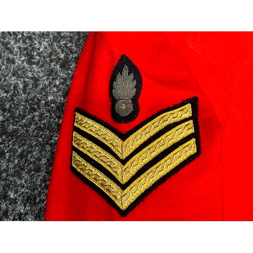 2316 - Post War British Royal Engineers Sgt's Mess Dress Jacket chest size approx. 36 inch, dated 1974 and ... 