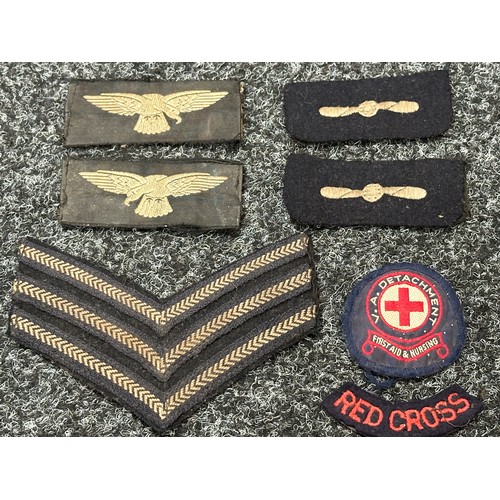 2323 - Mixed Militaria to include cloth insignia, RAF, RN, D-Day First Day Cover 1994 and D Day Stamps Set ... 